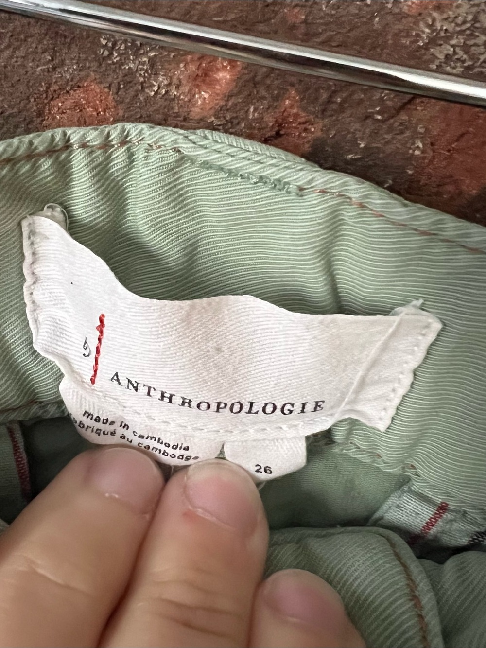 Anthropologie scout slim pleated pants Sage Green - Picture 5 of 10